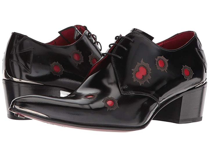 Jeffery-west Bullet Tipped Lace Shoe (college Black) Men's Shoes