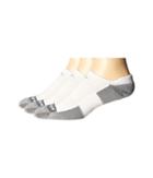 Drymax Sport Tennis No Show Tab 3-pair Pack (white/grey) No Show Socks Shoes