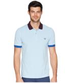 Fred Perry Colour Block Pique Shirt (glacier) Men's Clothing