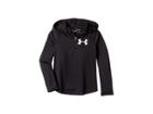 Under Armour Kids Tech 1/4 Zip Hoodie (big Kids) (black/white) Girl's Sweatshirt