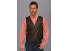 Scully Lamb Leather Snap Front Vest (brown) Men's Vest