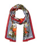 Lauren Ralph Lauren Paloma Silk Scarf (navy) Scarves