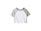 Maddie By Maddie Ziegler Short Sleeve Color Block Tee With Side Stripe (big Kids) (white) Girl's T Shirt