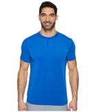 Brooks Cadence Short Sleeve (heather Royal) Men's Clothing
