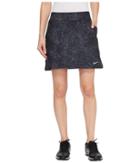Nike Golf Dry Skort Knit 16.5 Sphere Print (black/flat Silver) Women's Skort