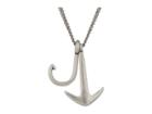 Steve Madden Hook And Anchor Rolo 18 Chain Necklace (silver) Necklace