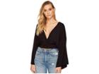 Free People That's A Wrap Top Solid (black) Women's Clothing
