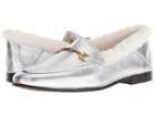 Sam Edelman Loraine (soft Silver/modern Ivory Soft Metallic Sheep Leather/short Plush) Women's Dress Sandals