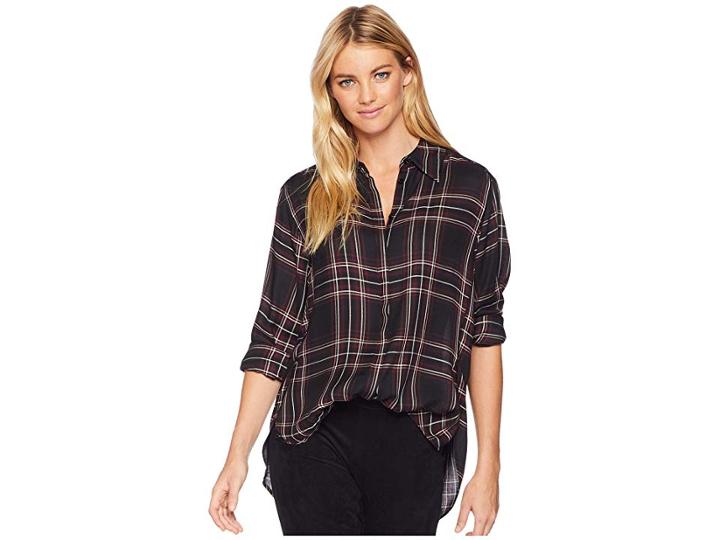 Paige Clemence Shirt (black/dark Currant) Women's Clothing