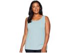 Nic+zoe Plus Size Perfect Scoop (seafoam) Women's Sleeveless
