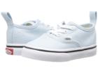 Vans Kids Authentic Elastic Lace (toddler) (baby Blue/true White) Girls Shoes