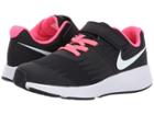 Nike Kids Star Runner (little Kid) (black/white/volt/racer Pink) Girls Shoes