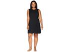 Kari Lyn Plus Size Scarlette Sleeveless Mock Neck Dress (black) Women's Dress