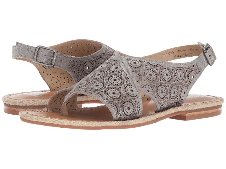 Johnston & Murphy Willow (pewter Metallic Leather) Women's Sandals