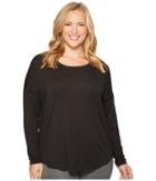 Lucy Extended Final Rep Long Sleeve Top (lucy Black) Women's Long Sleeve Pullover
