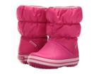 Crocs Kids Winter Puff Boot (toddler/youth) (candy Pink) Kids Shoes