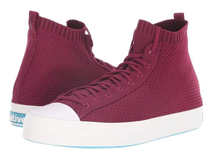 Native Shoes Jefferson 2.0 High (root Red/shell White) Lace Up Casual Shoes
