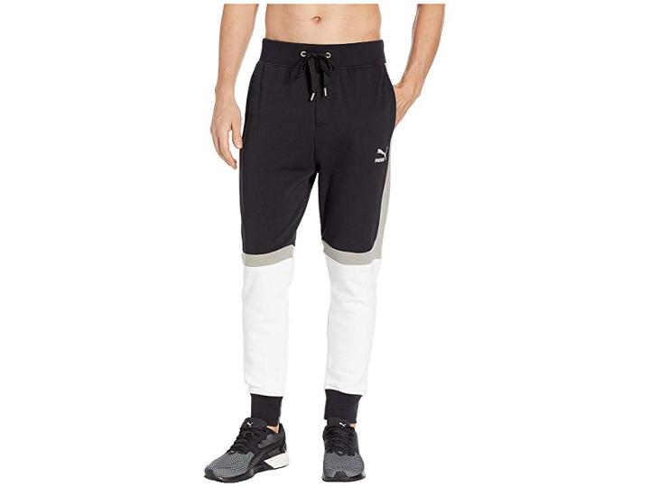 Puma Momentum Archive Cb Pants (puma Black/puma White/elephant Skin) Men's Casual Pants