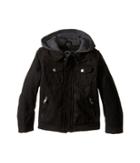 Urban Republic Kids Wool Officers Jacket (little Kids) (black) Boy's Coat