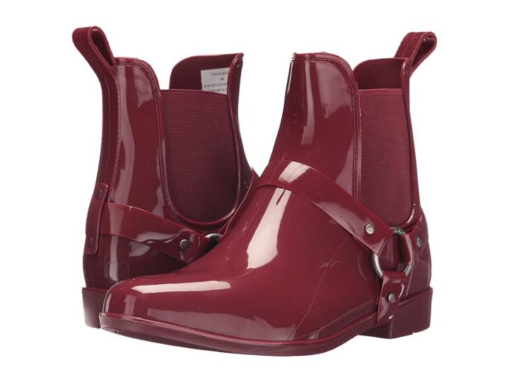 Lauren Ralph Lauren Tricia (deep Red Solid Pvc) Women's Shoes