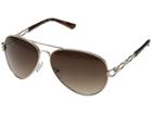 Guess Gf6044 (gold/gradient Brown Lens) Fashion Sunglasses
