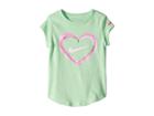 Nike Kids Digital Analog Heart Scoop Short Sleeve T-shirt (toddler) (aphid Green) Girl's Clothing