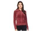 Juicy Couture Robertson Velour Jacket (crushed Roses) Women's Coat