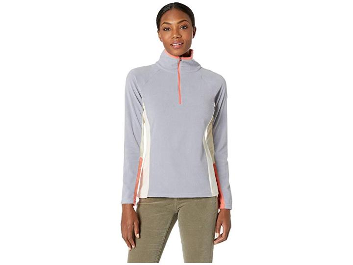 Columbia Glacialtm Iv 1/2 Zip (astral/light Bisque) Women's Clothing