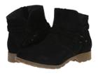 Teva Delavina Ankle Suede (black) Women's Zip Boots