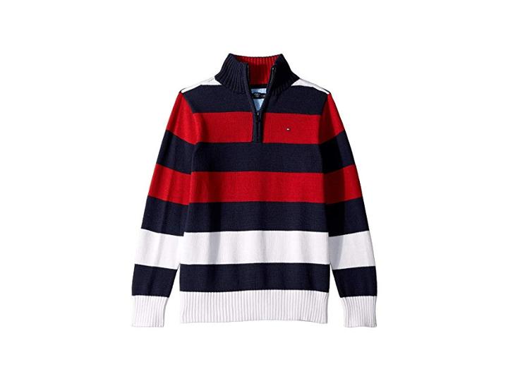 Tommy Hilfiger Kids Randy Sweater (big Kids) (scarlet Sage) Boy's Sweater