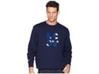 Lacoste Long Sleeve Lacoste Letter Block Graphic Sweatshirt (navy Blue) Men's Sweatshirt