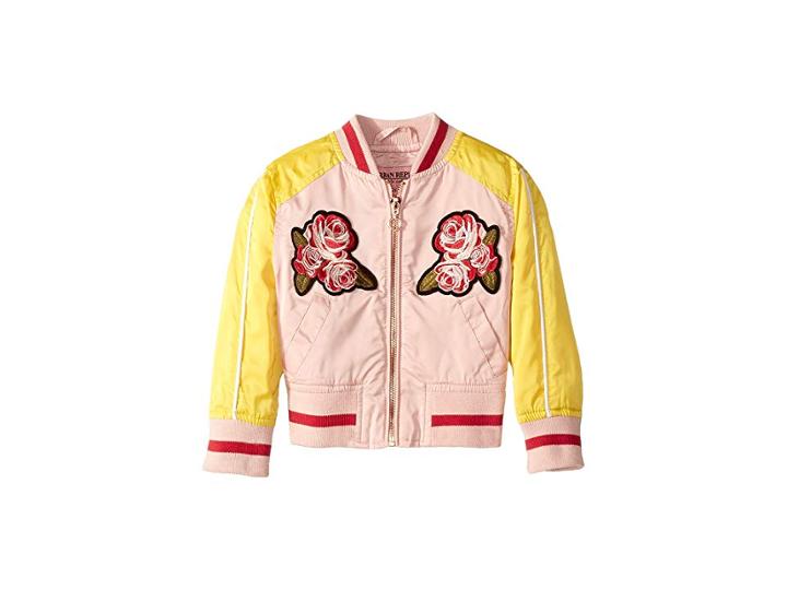 Urban Republic Kids Embroided Sateen Bomber Jacket (infant/toddler) (rose Smoke) Girl's Coat