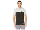 Nike Elite Blocked Dry Tee (wolf Grey) Men's Workout