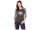 Rock And Roll Cowgirl 3/4 Sleeve Knit 48t8278 (black) Women's Clothing