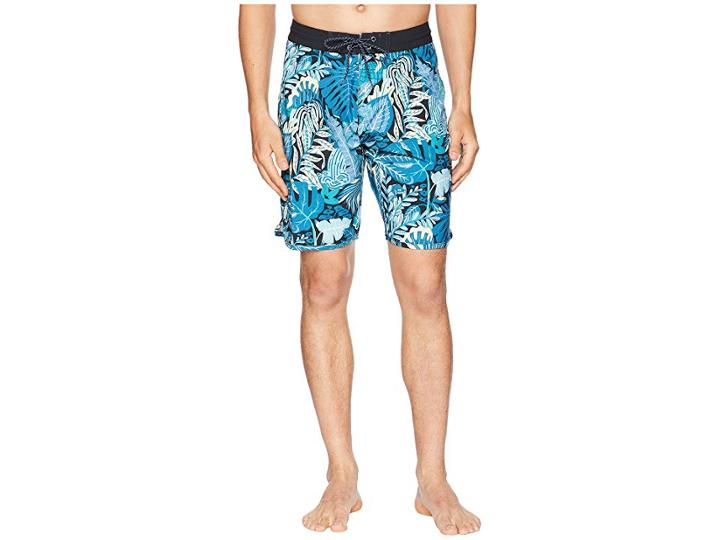 Vissla Tropical Maui Four-way Stretch Boardshorts 20 (dark Naval) Men's Swimwear