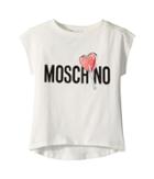 Moschino Kids Short Sleeve Logo Lollipop T-shirt (little Kids/big Kids) (cloud) Girl's T Shirt