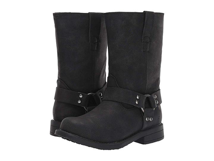 Frye Kids Harness Rivets (little Kid/big Kid) (black) Kids Shoes