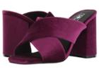 Sol Sana Ginny Mule (berry Velvet) Women's Clog/mule Shoes