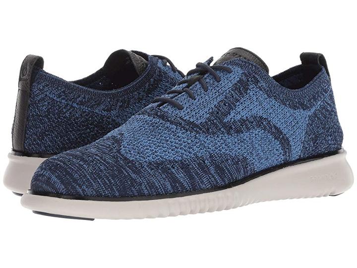 Cole Haan 2.zerogrand Stitchlite Oxford (marine Blue/riverside/black/vapor Grey) Men's Shoes