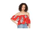 Bishop + Young Wild Heart Crop Top (wild Heart Print) Women's Clothing