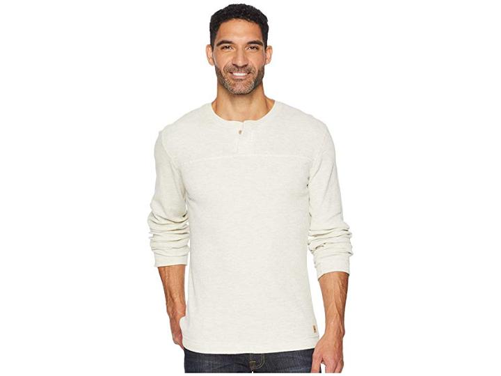 Tentree Bowden Long Sleeve Henley (lunar Rock) Men's Clothing