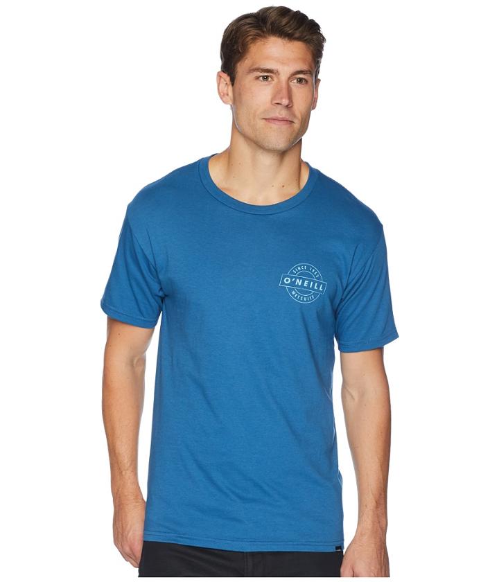 O'neill Tailgate Short Sleeve Screen Tee (air Force Blue) Men's T Shirt