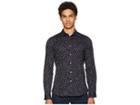 Paul Smith Long Sleeve Pin Dot Shirt (navy) Men's Clothing