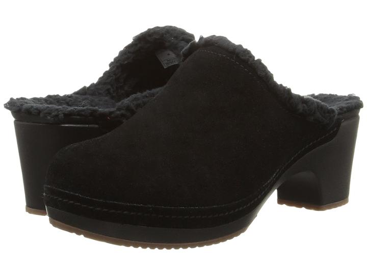 Crocs Sarah Lined Clog (black) Women's Clog Shoes