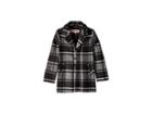 Urban Republic Kids Charlotte Long Length Wool Coat (little Kids/big Kids) (black Plaid) Girl's Jacket