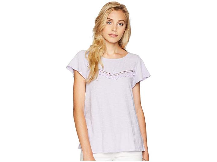 Lilly Pulitzer Florabelle Top (light Lilac) Women's Clothing