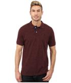 U.s. Polo Assn. Fleck Pique Polo (burgundy Fleck) Men's Short Sleeve Pullover