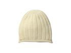 Free People Rory Rib Knit Beanie (ivory) Beanies