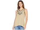 Double D Ranchwear Southern Nights Tank Top (double Platinum) Women's Sleeveless