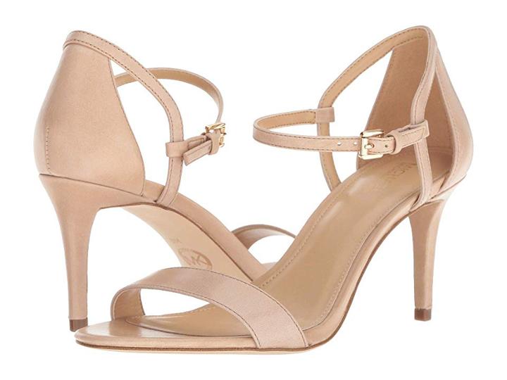 Michael Michael Kors Simone Mid Sandal (light Khaki) Women's Sandals